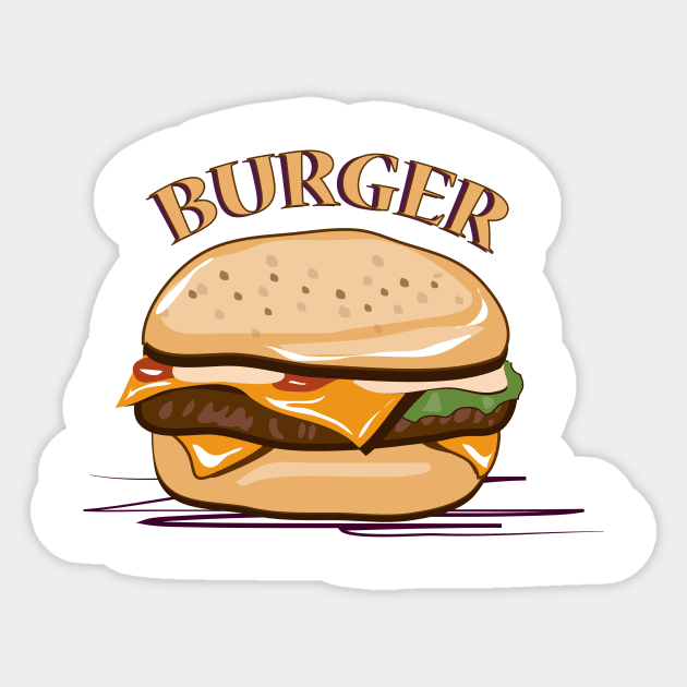 Burger Sticker by dddesign